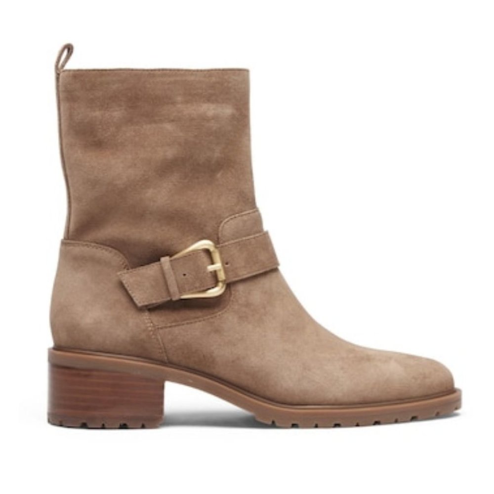 NWOB Sole Society Jorryn Bootie Suede Tan 7.5